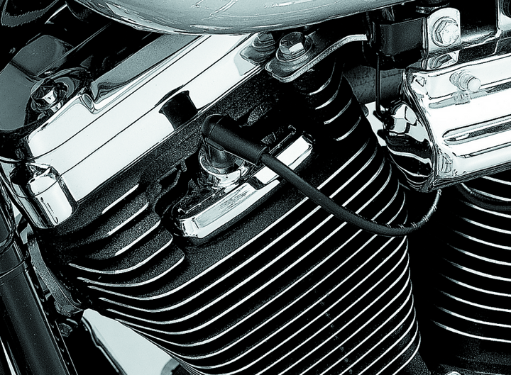Kuryakyn Spark Plug & Head Bolt Covers Evolution Motors & 86-03 XL Models - Bull Strap