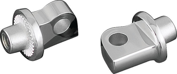 Kuryakyn Splined Male Mount Adapter Chrome - Bull Strap
