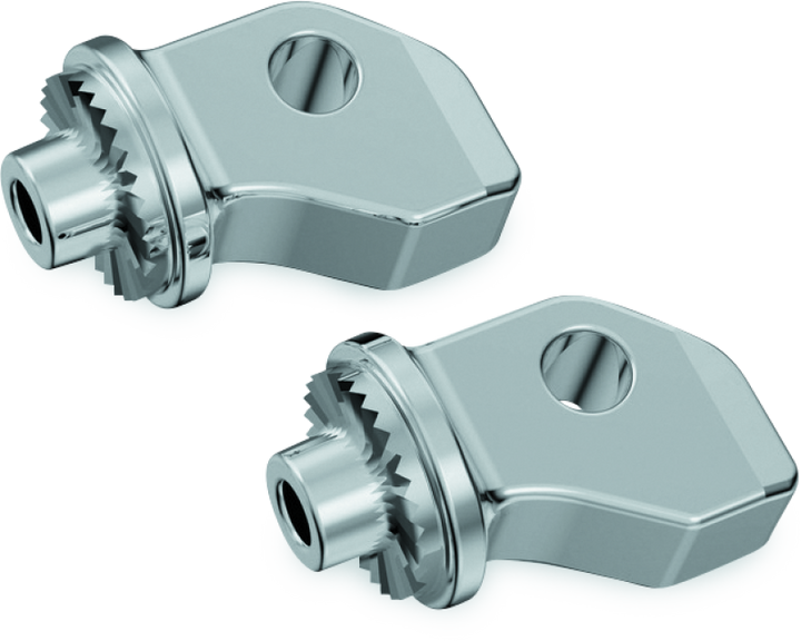 Kuryakyn Splined Peg Adapters Front Indian Scout Chrome - Bull Strap
