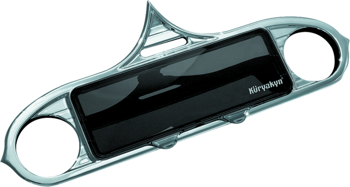 Kuryakyn Stereo Accent 96-13 FL Touring Models Chrome - Bull Strap