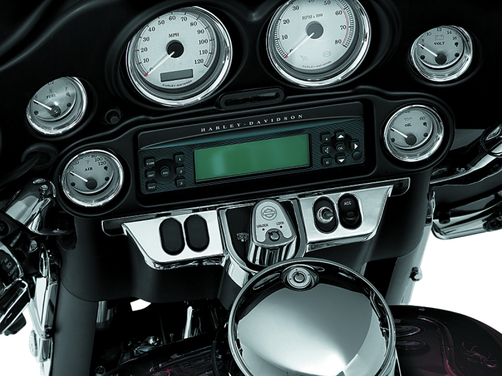Kuryakyn Switch Panel Accent Chrome - Bull Strap