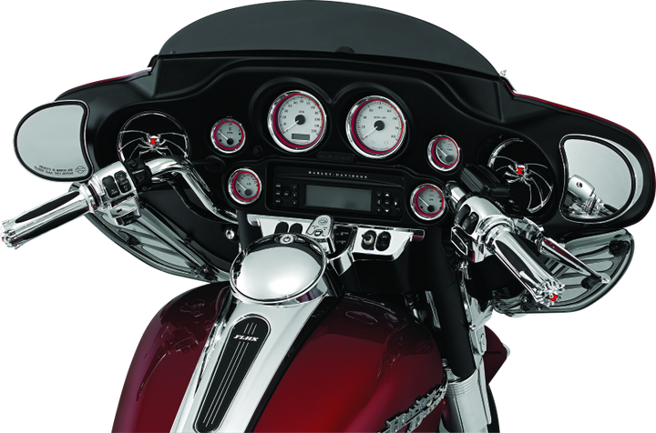 Kuryakyn Switch Panel Accent Chrome - Bull Strap
