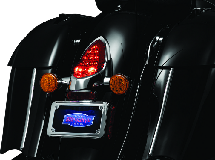 Kuryakyn Tail Light Top Trim Indian Models Chrome - Bull Strap