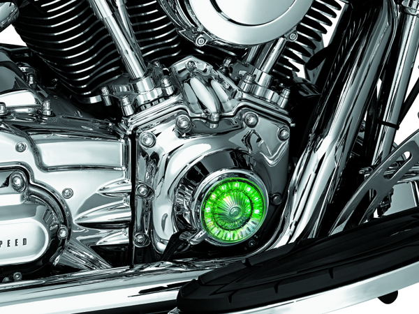 Kuryakyn Tappet Block Accents For Twin Cam Chrome - Bull Strap