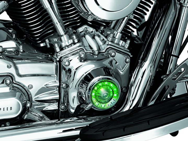 Kuryakyn Tappet Block Accents For Twin Cam Chrome - Bull Strap