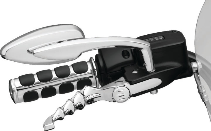 Kuryakyn Teardrop Mirrors Chrome - Bull Strap