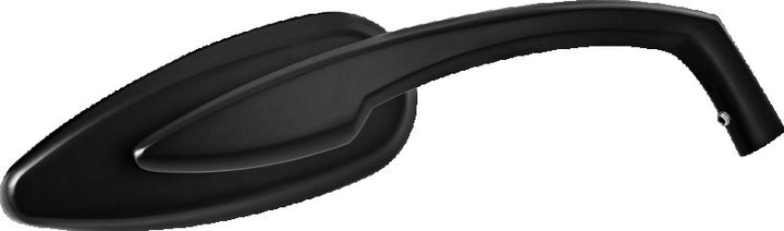 Kuryakyn Teardrop Mirrors Satin Black - Bull Strap