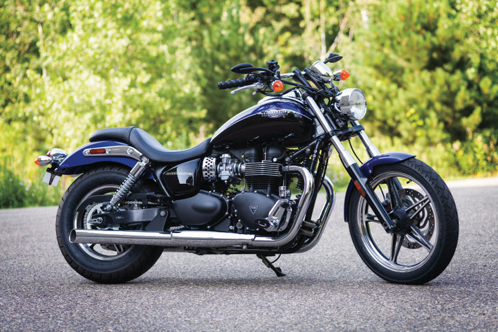 Kuryakyn Teardrop Mirrors Satin Black - Bull Strap