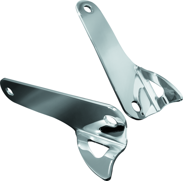 Kuryakyn Teardrop Tie Down Brackets 00-13 Touring Models Chrome - Bull Strap