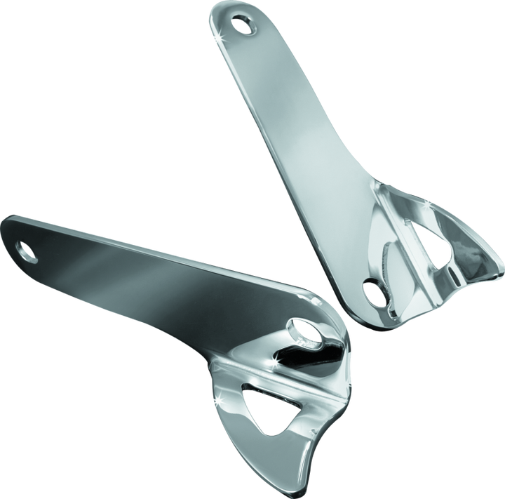 Kuryakyn Teardrop Tie Down Brackets 00-13 Touring Models Chrome - Bull Strap