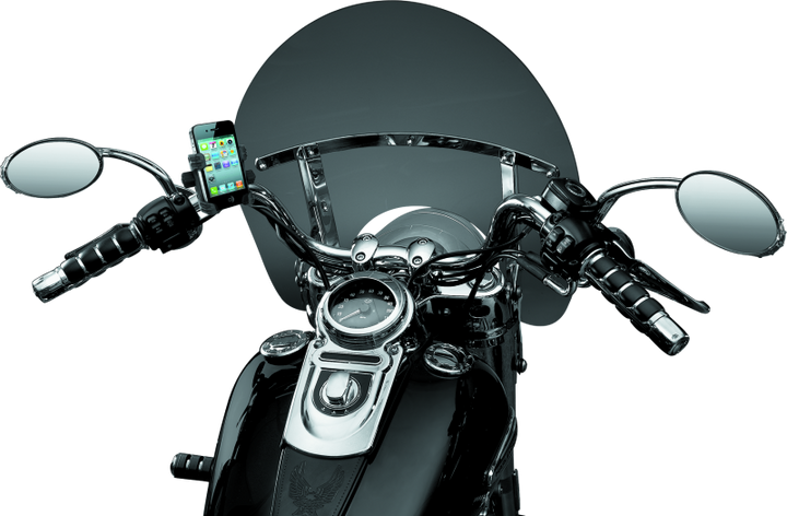 Kuryakyn Tech-Connect Bar Mount for 7/8 to 1-1/4 inch Bars 1-5/8 to 3-5/8 inches Wide - Bull Strap