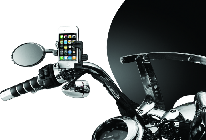 Kuryakyn Tech-Connect Bar Mount for 7/8 to 1-1/4 inch Bars 1-5/8 to 3-5/8 inches Wide - Bull Strap