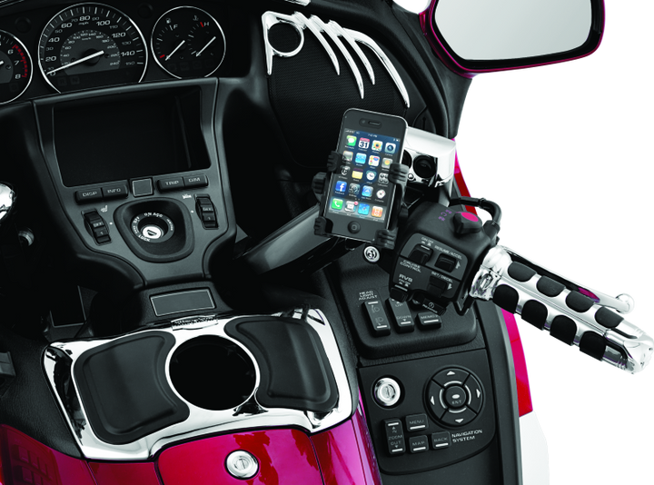 Kuryakyn Tech Connect Perch Mount Black Standard - Bull Strap