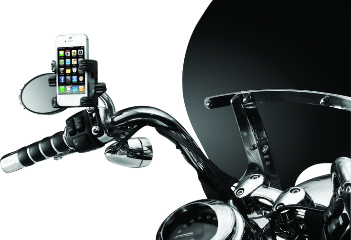 Kuryakyn Tech Connect Perch Mount Black Standard - Bull Strap