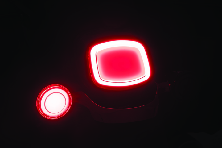 Kuryakyn Tracer L.E.D. Front Turn Signal Insert, Red Light, Smoke Lens 1156 - Bull Strap