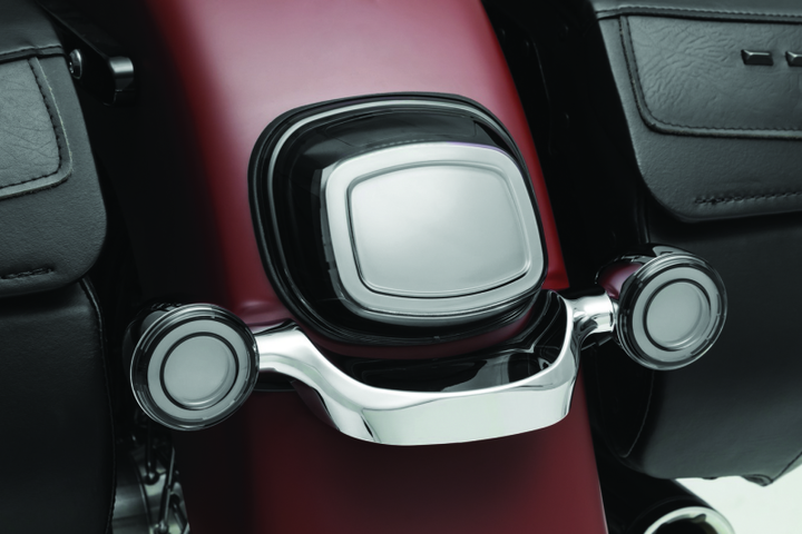 Kuryakyn Tracer L.E.D. Front Turn Signal Insert, Red Light, Smoke Lens 1156 - Bull Strap