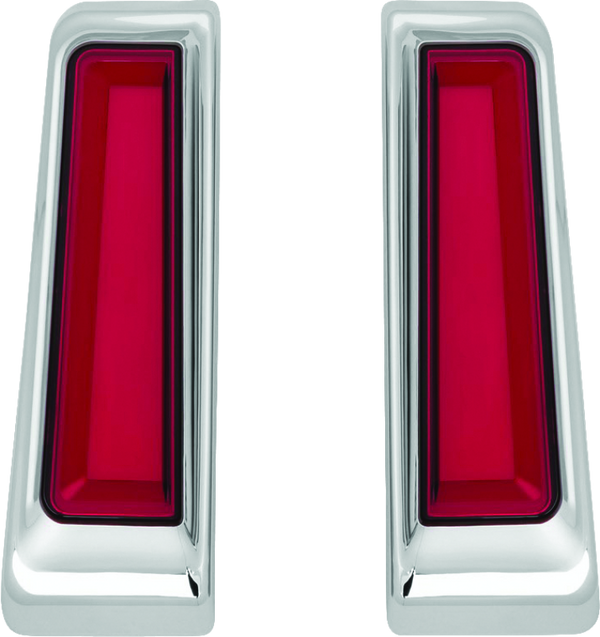 Kuryakyn Tracer L.E.D. Inserts For Saddlebag Supports Chrome - Bull Strap