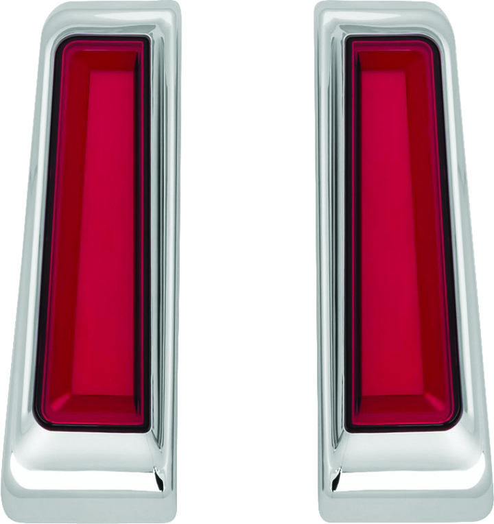 Kuryakyn Tracer L.E.D. Inserts For Saddlebag Supports Chrome - Bull Strap