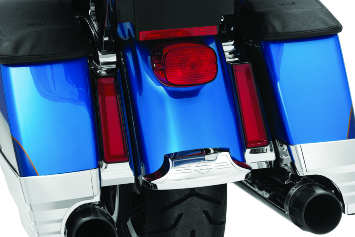 Kuryakyn Tracer L.E.D. Inserts For Saddlebag Supports Chrome - Bull Strap