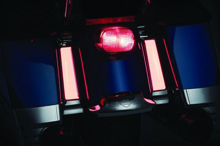 Kuryakyn Tracer L.E.D. Inserts For Saddlebag Supports Chrome - Bull Strap