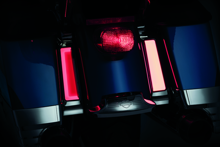 Kuryakyn Tracer L.E.D. Inserts For Saddlebag Supports Chrome - Bull Strap