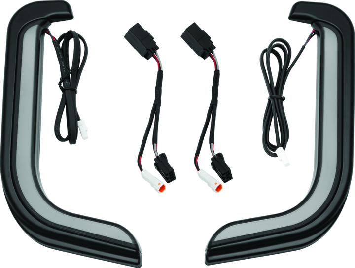 Kuryakyn Tracer LED Fairing Lower Accents Black - Bull Strap