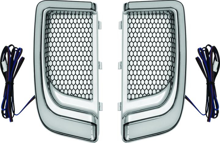 Kuryakyn Tracer Lower Fairing Grill Chrome - Bull Strap