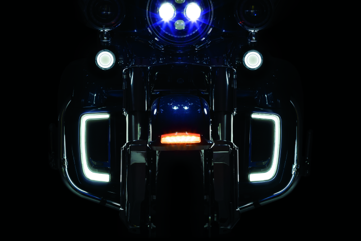 Kuryakyn Tracer Lower Fairing Grill Chrome - Bull Strap