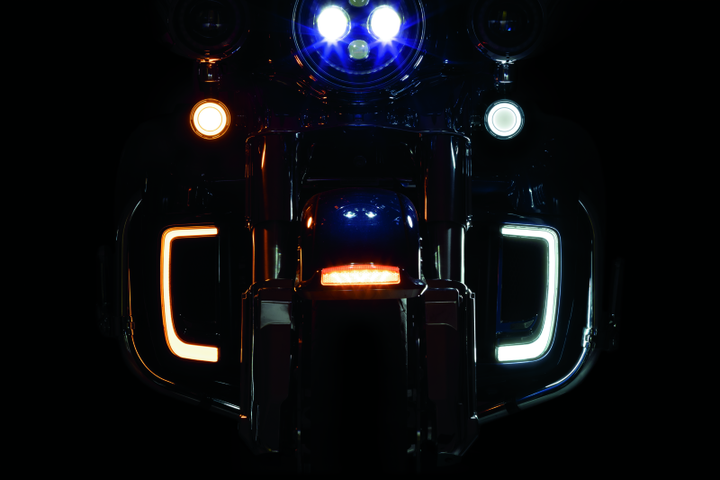 Kuryakyn Tracer Lower Fairing Grill Chrome - Bull Strap