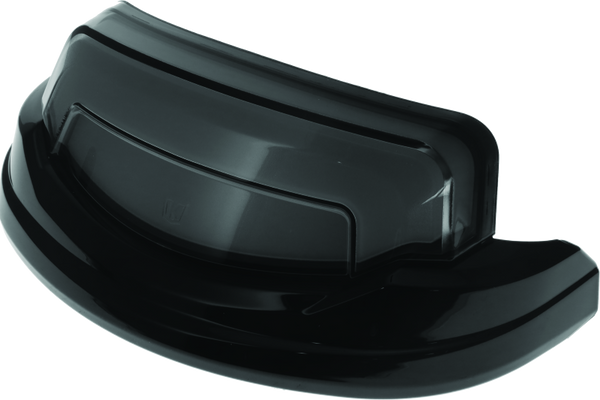 Kuryakyn Tracer Rear Fender Tip Light Gloss Black Smoke Lens - Bull Strap