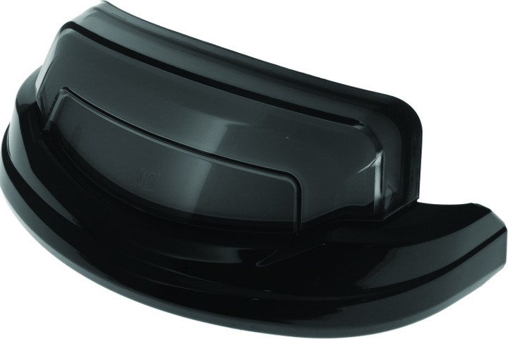 Kuryakyn Tracer Rear Fender Tip Light Gloss Black Smoke Lens - Bull Strap