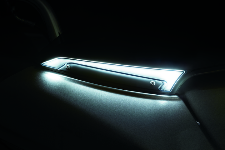 Kuryakyn Tracer Windshield Trim Lights Black - Bull Strap