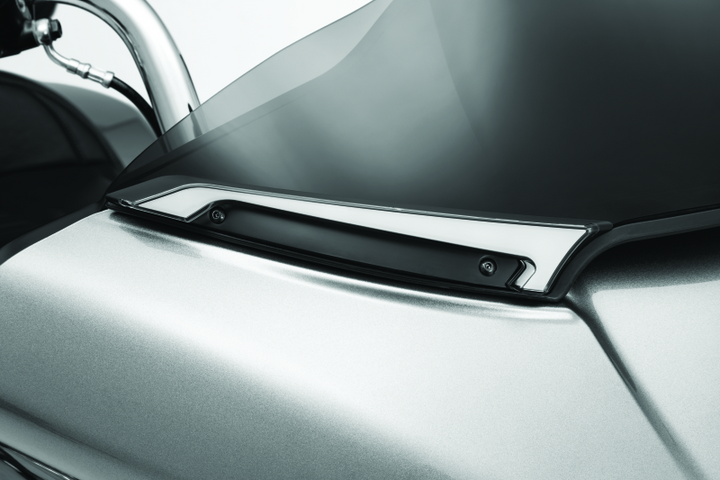 Kuryakyn Tracer Windshield Trim Lights Black - Bull Strap