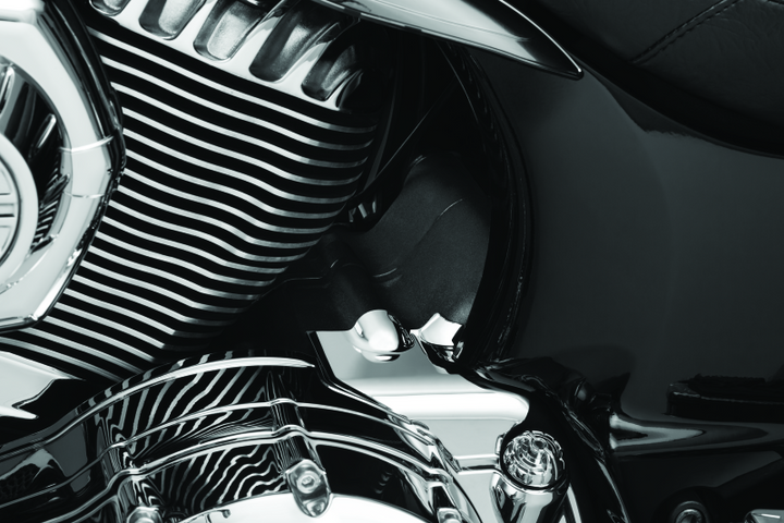 Kuryakyn Transmission Cover Indian Chrome - Bull Strap
