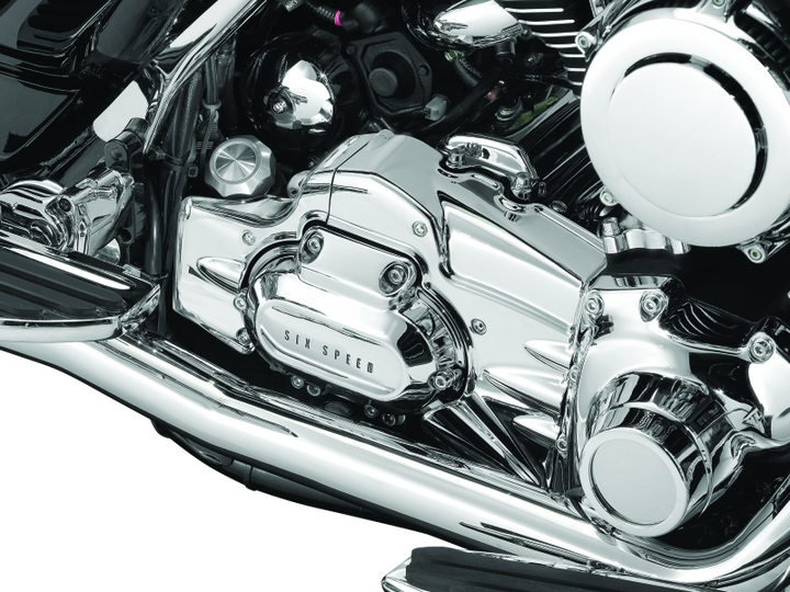 Kuryakyn Transmission Shroud 07-08 Touring with True Dual Exhaust - Bull Strap