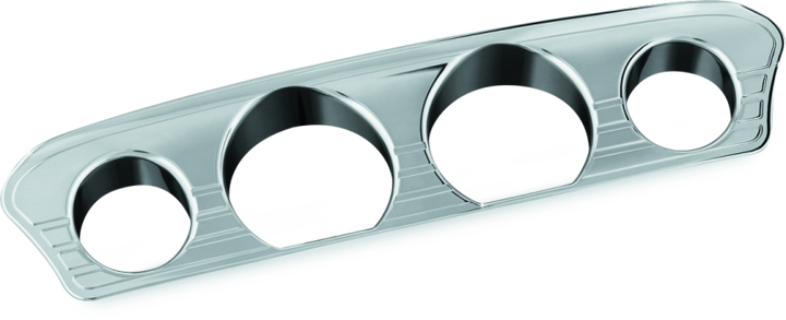 Kuryakyn Tri-Line Gauge Trim 14-Up Touring Models Chrome - Bull Strap