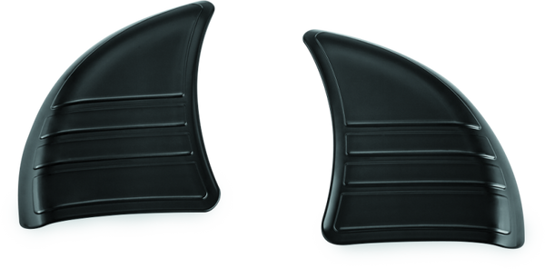 Kuryakyn Tri-Line Inner Fairing Cover Plates Gloss Black - Bull Strap