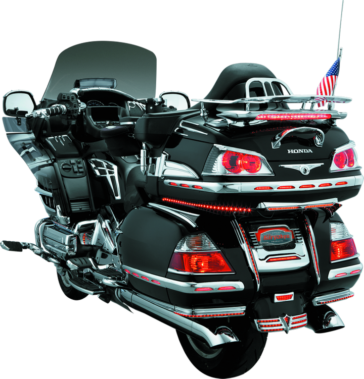 Kuryakyn Trunk Keyhole Trim 01-17 GL1800 Chrome - Bull Strap