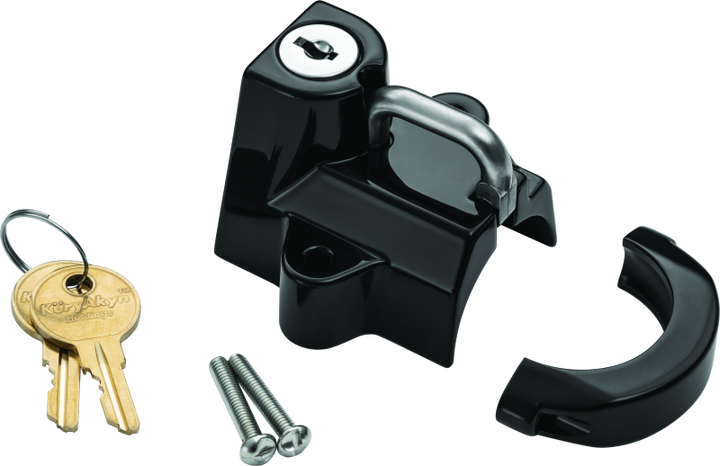 Kuryakyn Universal Helmet Lock 1-1/4-1-1/2 Black - Bull Strap