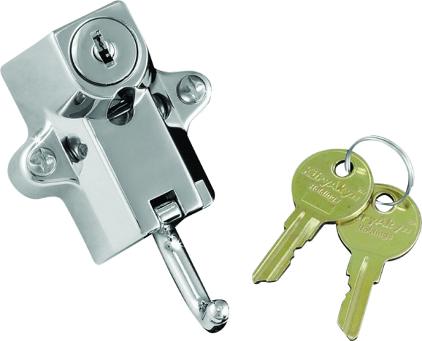 Kuryakyn Universal Helmet Lock 7/8in-1-1/4in Mount Chrome - Bull Strap