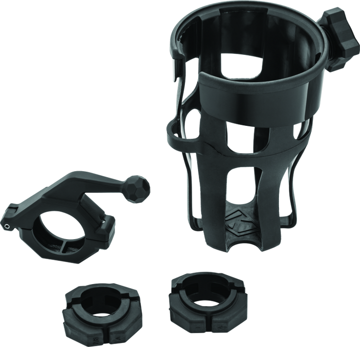 Kuryakyn Universal Reflex Drink Holder With Bar Mount Black - Bull Strap