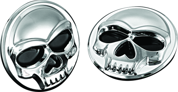 Kuryakyn Universal Zombie Medallions 2in Diameter Chrome - Bull Strap