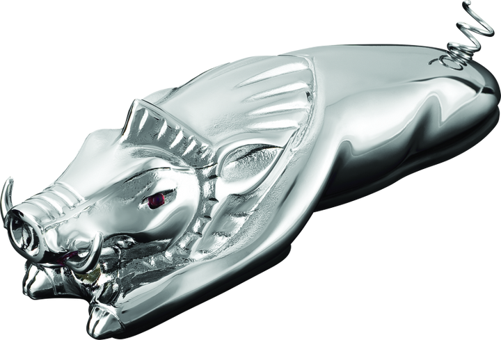 Kuryakyn Wild Boar Fender Ornament Chrome - Bull Strap
