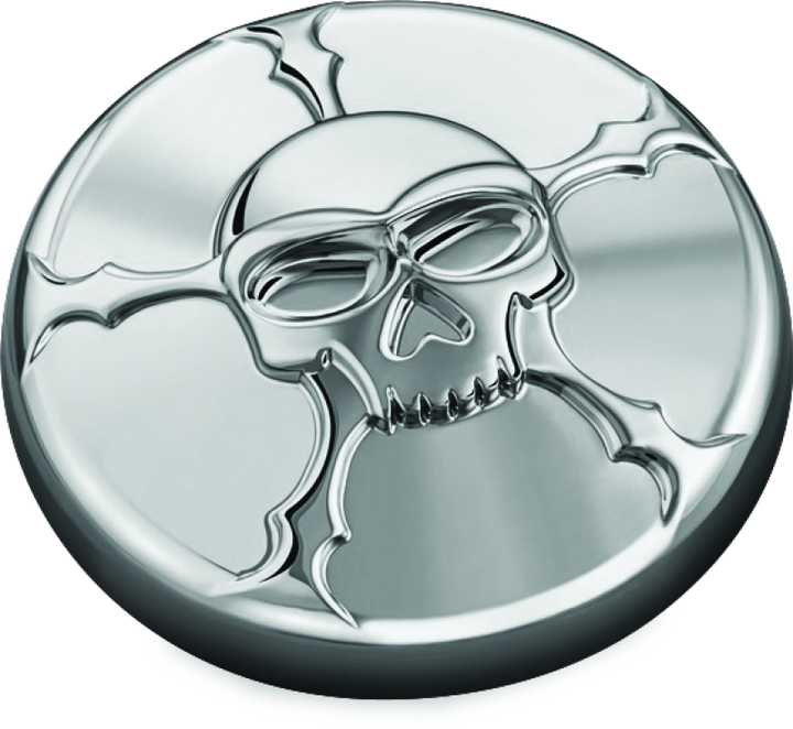 Kuryakyn Zombie Gas Cap Vented Chrome - Bull Strap
