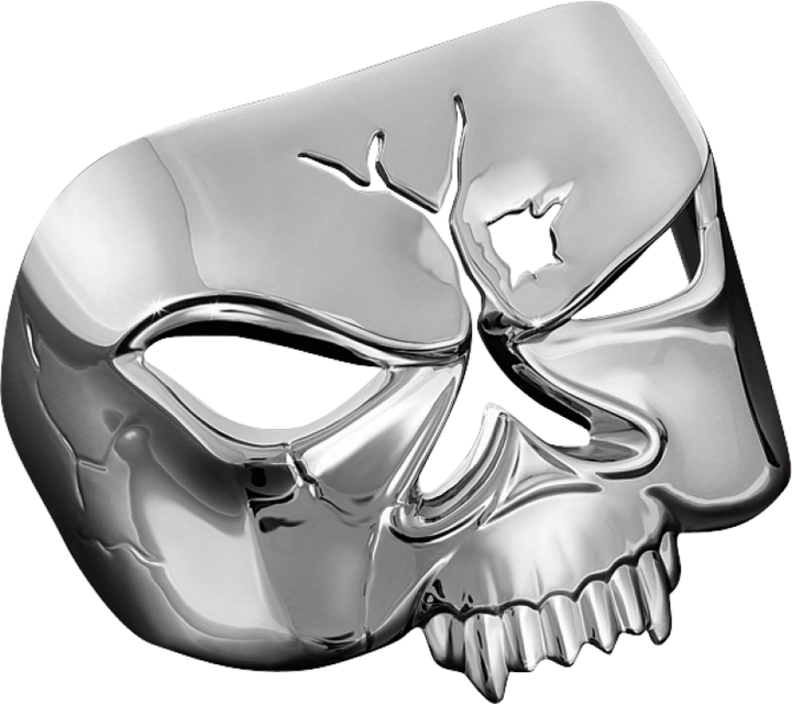 Kuryakyn Zombie Taillight Cover Chrome - Bull Strap