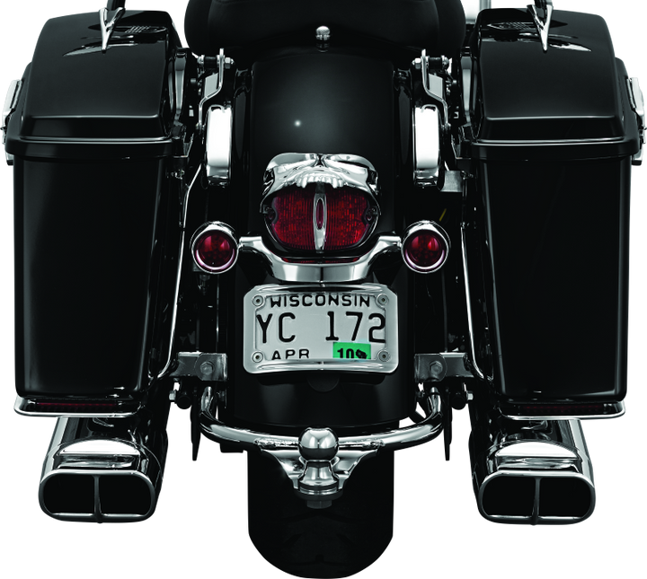 Kuryakyn Zombie Taillight Cover Chrome - Bull Strap