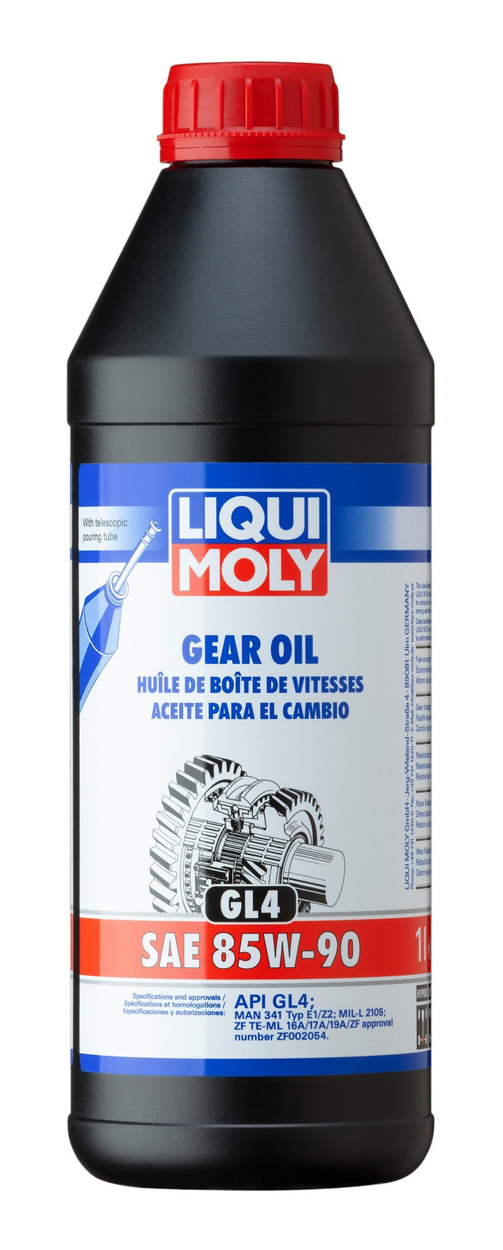 LIQUI MOLY 1L Gear Oil (GL4) SAE 85W90 - Bull Strap