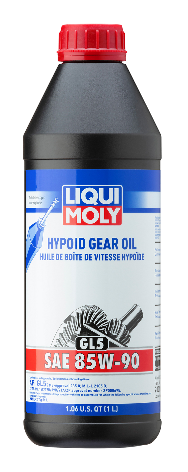 LIQUI MOLY 1L Hypoid Gear Oil (GL5) SAE 85W90 - Bull Strap