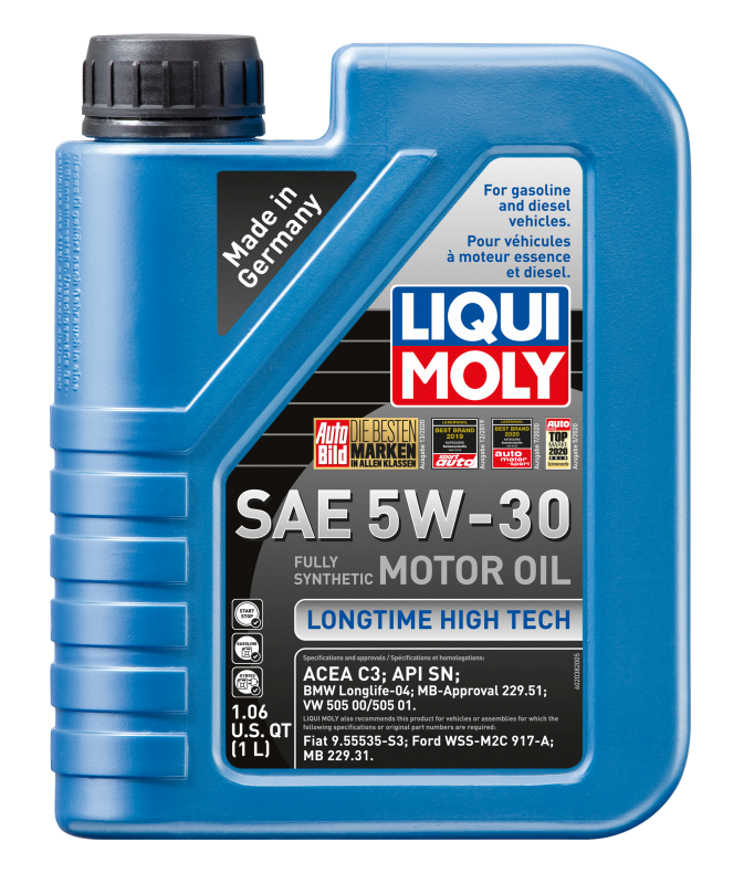 LIQUI MOLY 1L Longtime High Tech Motor Oil SAE 5W30 - Bull Strap