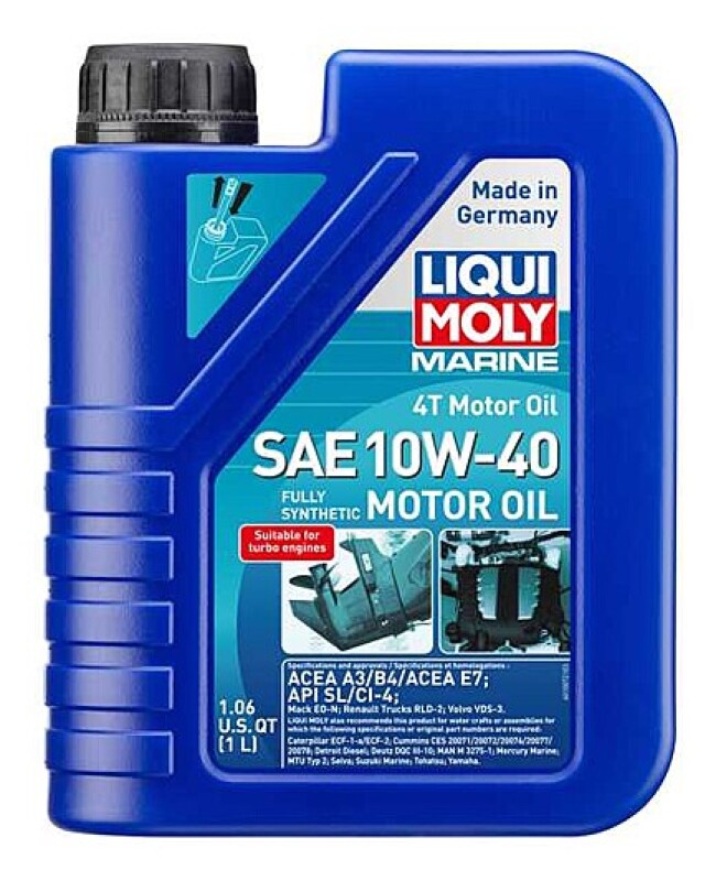 LIQUI MOLY 1L Marine 4T Motor Oil SAE 10W40 - Bull Strap